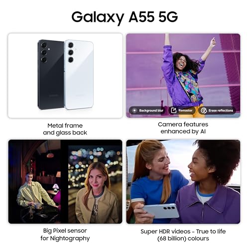 Samsung Galaxy A55 5G | 50MP OIS Triple Camera | Super AMOLED 120Hz Display | 5000mAh Battery | Exynos 1480