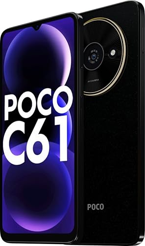POCO C61 | 8MP Dual Camera | 60Hz Display | 5000mAh Battery | Helio G36