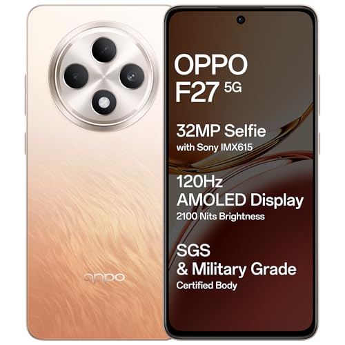 OPPO F27 5G | 50MP Camera | AMOLED Display | 5000mAh Battery | Dimensity Processor