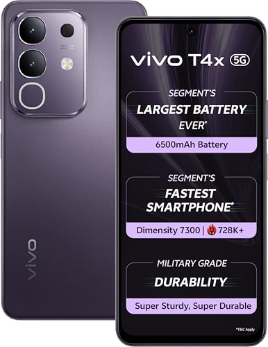 Vivo T4x 5G | 50MP Camera | 120Hz Display | 6500mAh Battery