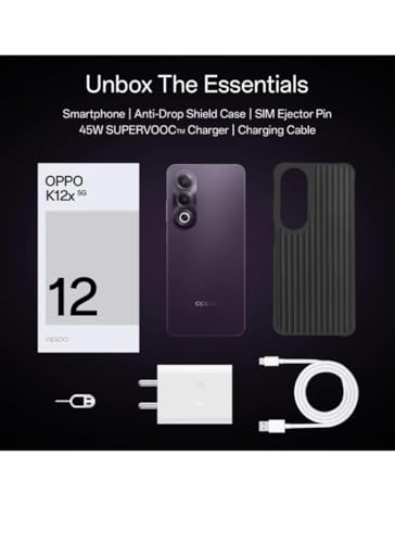 OPPO K12x 5G | 32MP Camera | HD+ Display | 5100mAh Battery | Dimensity 6300 Processor