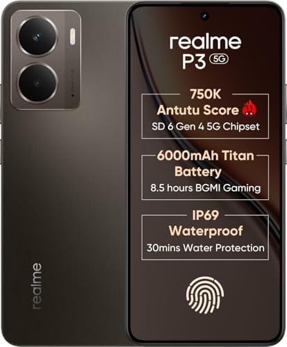 Realme P3 5G | 50MP OIS Camera | AMOLED 120Hz Display | 6000mAh Battery | Snapdragon 7s Gen 3