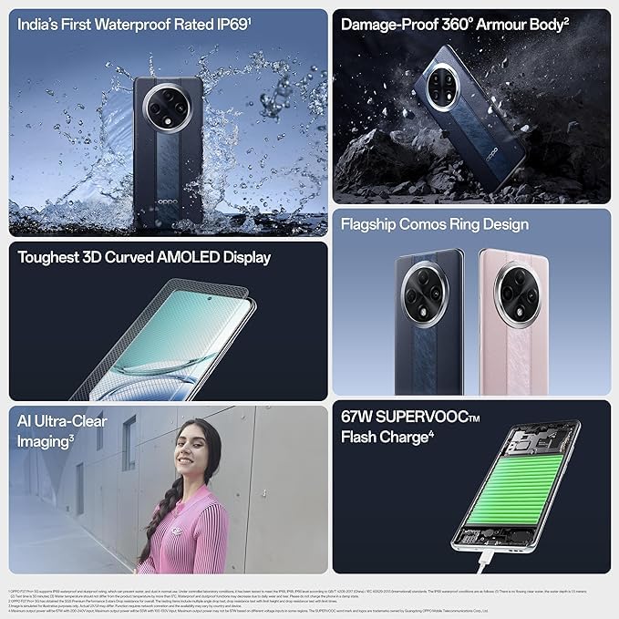 OPPO F27 Pro Plus 5G | 64MP OIS Triple Camera | AMOLED 120Hz Display | 5000mAh Battery | Dimensity 7050