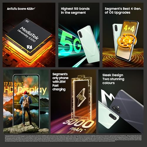 Samsung Galaxy M06 5G | 50MP Camera | HD+ Display | 5000mAh Battery | Dimensity 6300 Processor