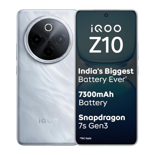 iQOO Z10 5G | 50MP Camera | AMOLED 120Hz Display | 7300mAh Battery | Snapdragon 7s Gen 3