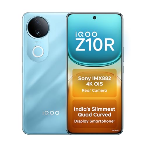 iQOO Z10R 5G | 32MP 4K Selfie Camera | Curved AMOLED 120Hz Display | 5000mAh Battery | Dimensity 7400