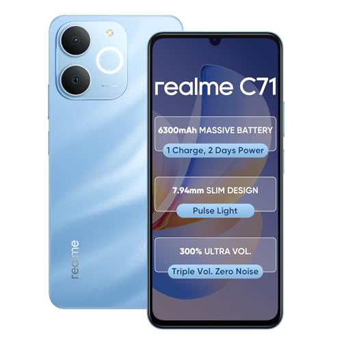 Realme C71 4G | 13MP Camera | 90Hz Display | 6300mAh Battery | Unisoc T7250 Processor