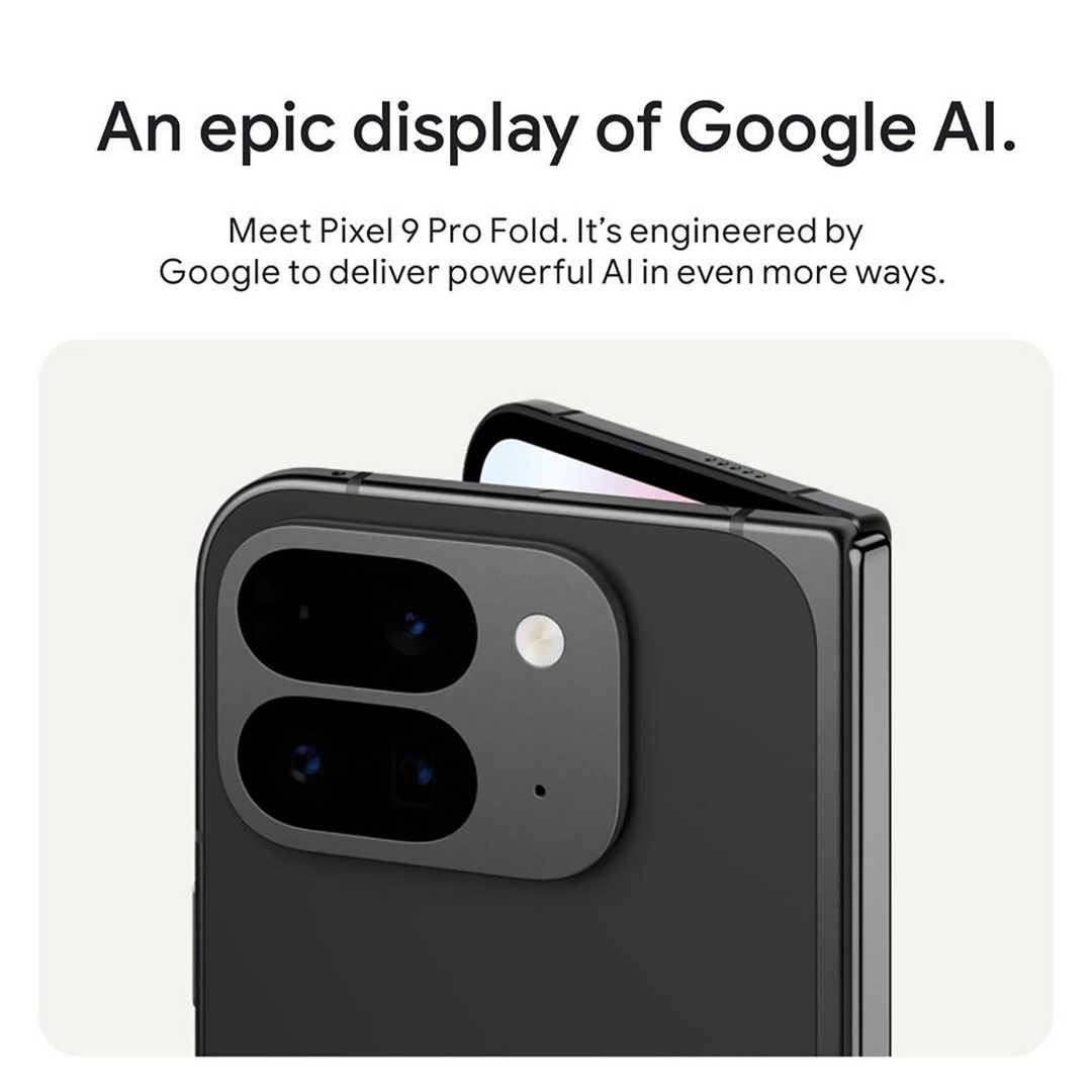 Google Pixel 9 Pro Fold 5G | 50MP Triple Camera | Foldable OLED Display | 4650mAh Battery | Google Tensor G4