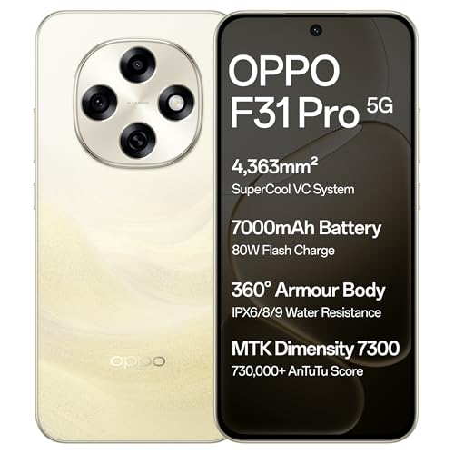 OPPO F31 Pro 5G | 50MP OIS Camera | AMOLED 120Hz Display | 5000mAh Battery | Snapdragon 7 Gen 3