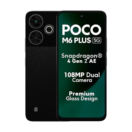 POCO M6 Plus 5G | 108MP Camera | 120Hz Display | 5000mAh Battery | Snapdragon 4 Gen 2