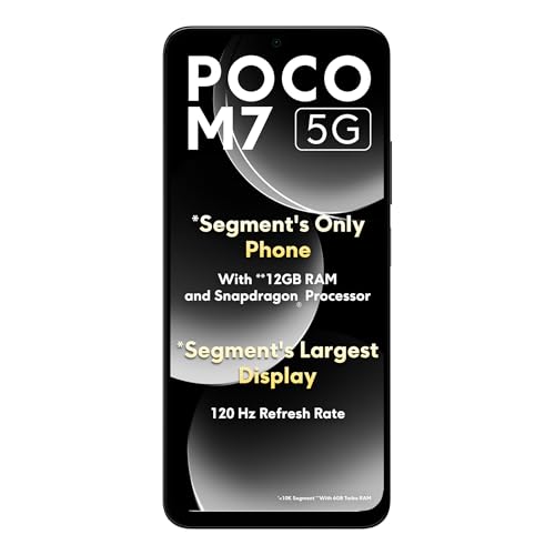 POCO M7 5G | 50MP Camera | AMOLED 120Hz Display | 5110mAh Battery | Dimensity 7025 Ultra