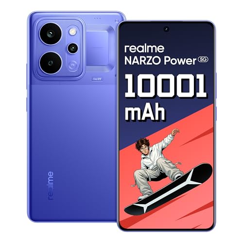 Realme Narzo Power 5G| 10001Mah Power. Stay Unstoppable. | 144Hz Curved+ Amoled Display | Revolutionary Dual-Chip System | 50Mp Sony OIS Camera