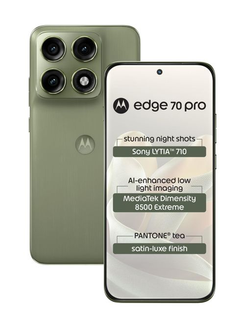 Motorola Edge 70 Pro 5G | Dimensity 8500 Extreme | 6.8" 1.5K AMOLED 144Hz | 50MP + 50MP Camera, 50MP Selfie | 6500mAh, 90W TurboPower