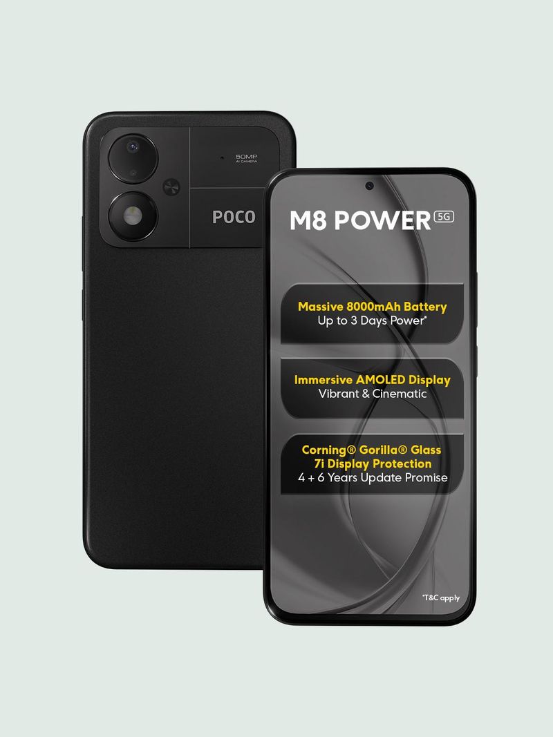 POCO M8 Power 5G | Snapdragon 4 Gen 4 | 6.99" FHD+ AMOLED 120Hz | 50MP Camera, 8MP Selfie | 8000mAh, 45W
