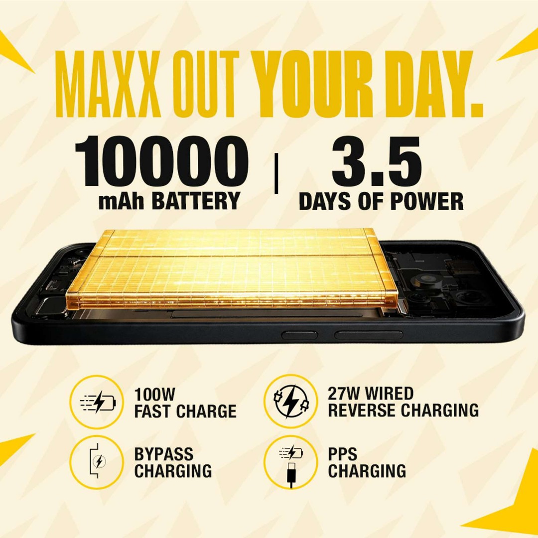 POCO X8 Power 5G | Snapdragon 6 Gen 5 | 6.83" 1.5K AMOLED | 50MP + 8MP Camera, 32MP Selfie | 10000mAh