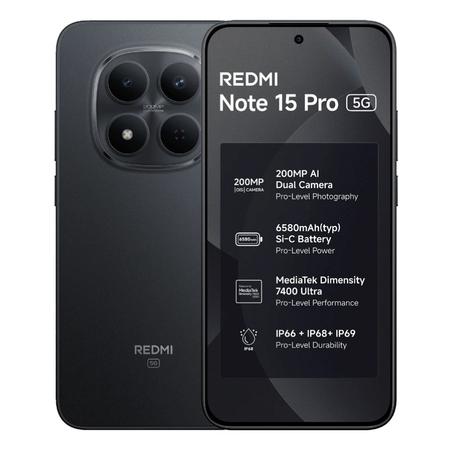 REDMI Note 15 Pro 5G | Dimensity 7400 Ultra | 6.83" 1.5K AMOLED | 200MP OIS Camera, 20MP Selfie | 6580mAh, 45W Turbo