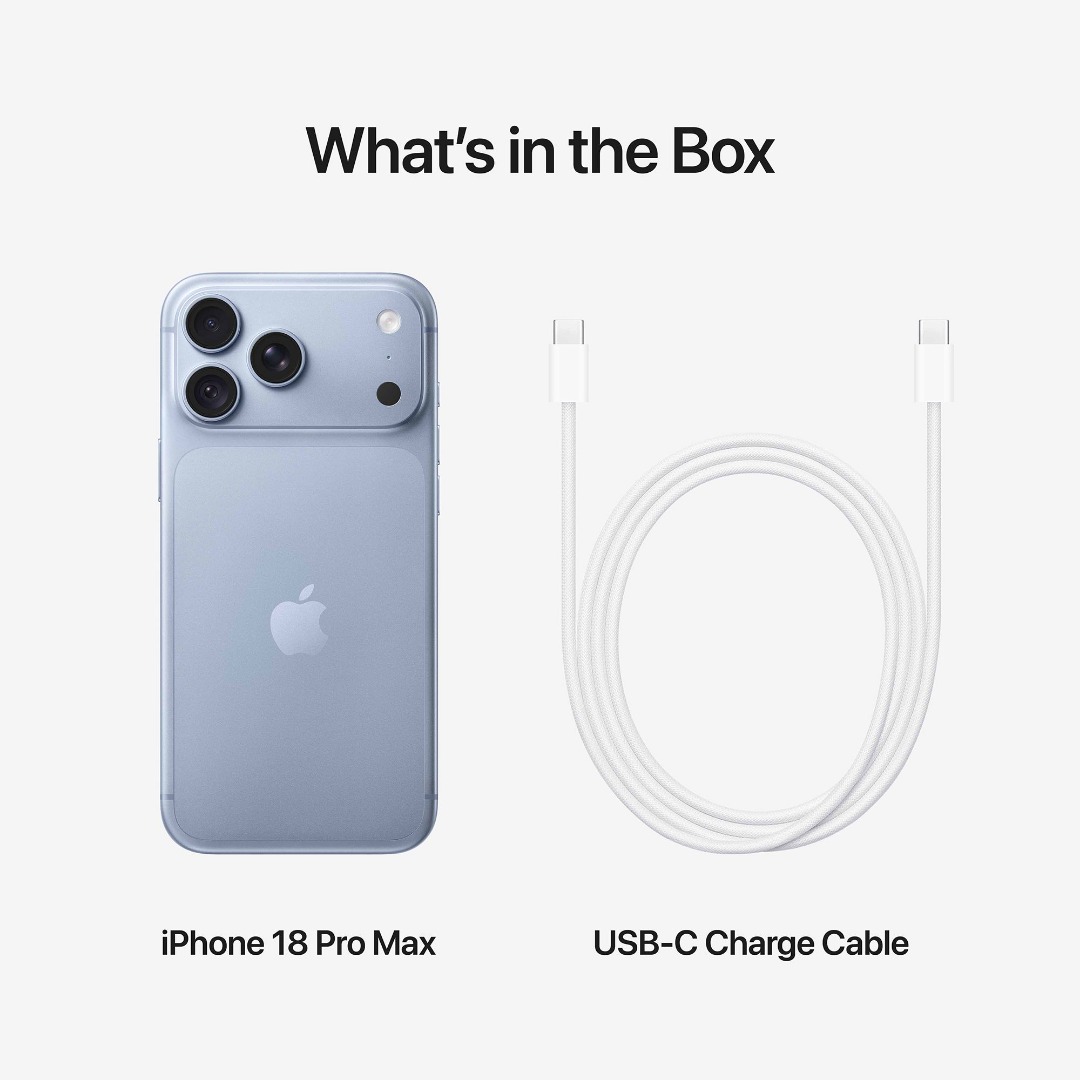 Apple iPhone 18 Pro Max | A20 Pro Chip | 48MP Pro Fusion Camera System | 6.9-inch Super Retina XDR Display | Up to 43 Hours Video Playback | Advanced Camera Features