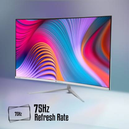Zebronics Ac32Fhd Led Curved 75Hz (81.28 Cm) 1920X1080 Pixels Fhd Resolution Monitor With Hdmi + Vga Dual Input | Built-In Speaker | Black