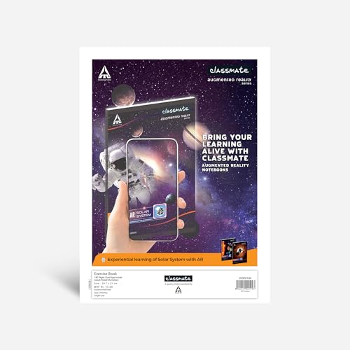 Classmate Long Size Notebook - 140 Pages | Single Line | A4 - 29.7cm X 21.0cm | Pack Of 12 Notebooks