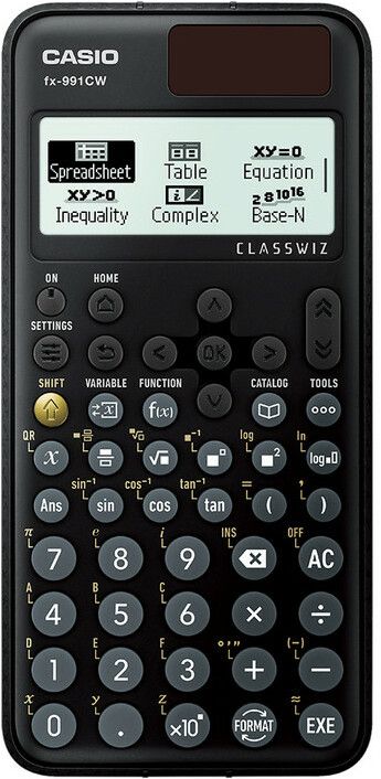 Casio FX-991CW Classwiz Non-Programmable Scientific Calculator, Black