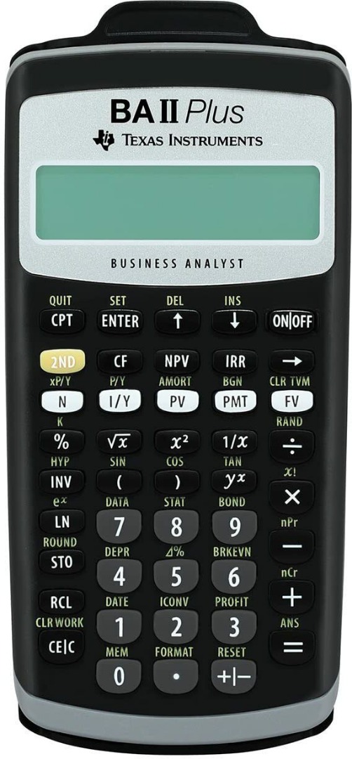Texas Instruments BA II Plus Financial Calculator, Black