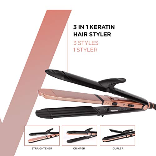 Vega 3 in 1 Hair Straightener- VHSCC-03