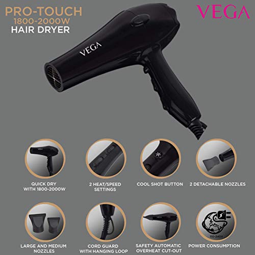 Vega Pro Touch Hair Dryer - VHDP-02