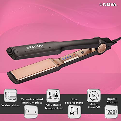 Nova NHS 901 Temperature Control Hair Straightner for Women