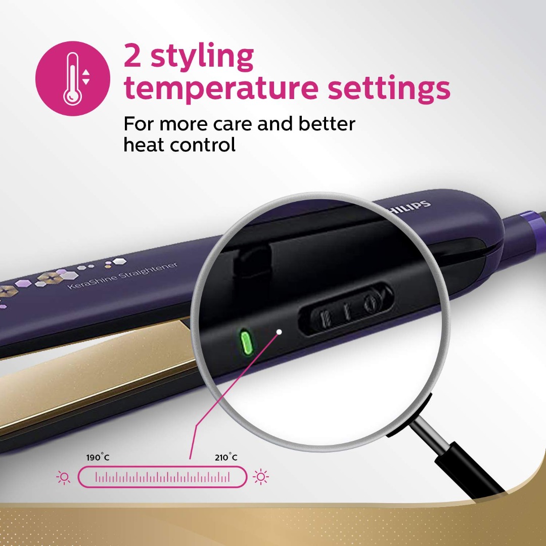 Philips Kera Shine Straightener (BHS386/00)