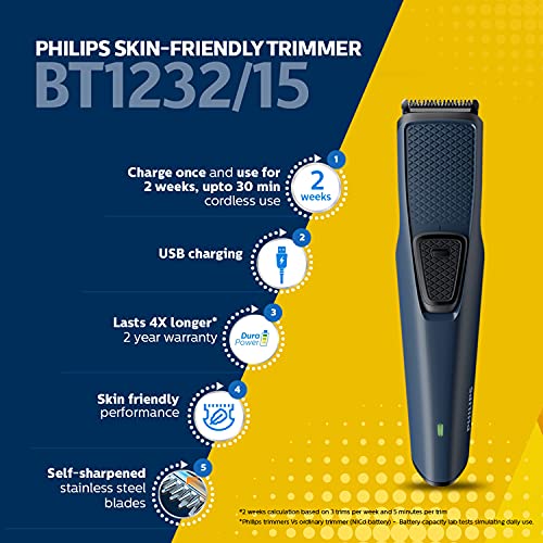 Philips Bt1232/15 Skin-Friendly Beard Trimmer