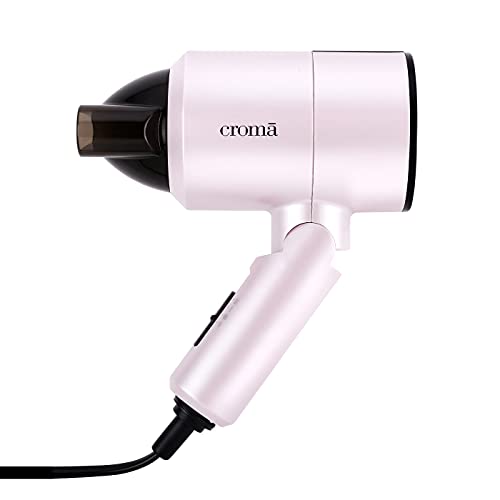 Croma CRAH4055 3 Setting Foldable Handle Hair Dryer, Pink