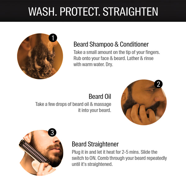Bombay Shaving Company Portable Beard Straightener Kit For Men