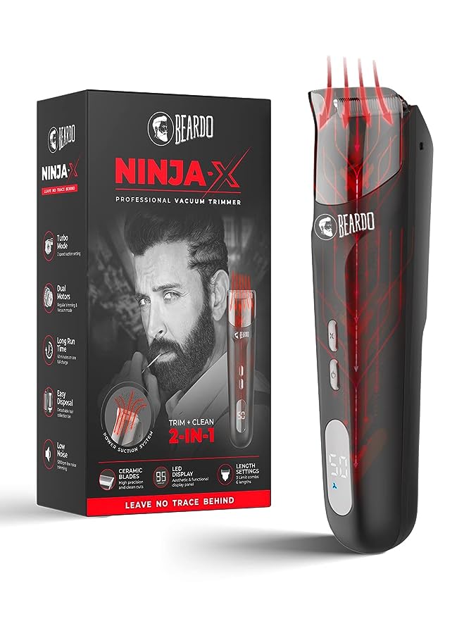 Beardo Ninja-X Vacuum Trimmer For Men
