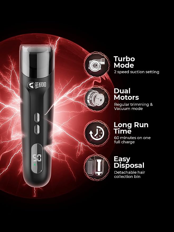 Beardo Ninja-X Vacuum Trimmer For Men