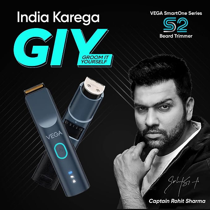 Vega Smartone Series S2, Vhth-31 Fully Waterproof Trimmer 160 Min Runtime