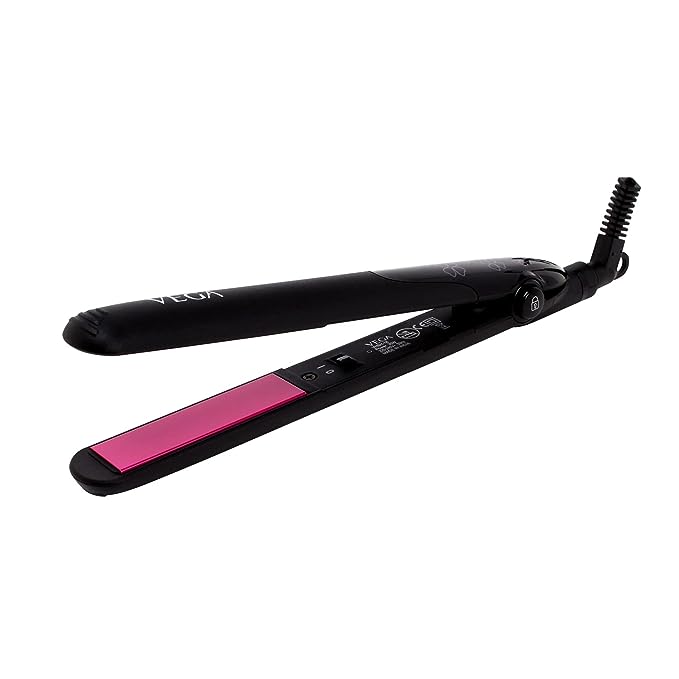 Vega Adore Hair Straightener With Ceramic Coated Plates & Quick Heat-Up Vhsh-18