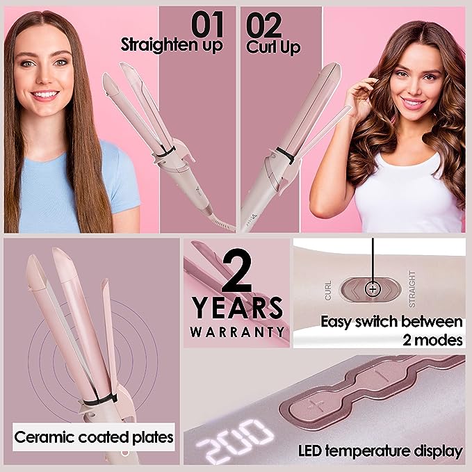 Syska 2-In-1 Hair Straightener