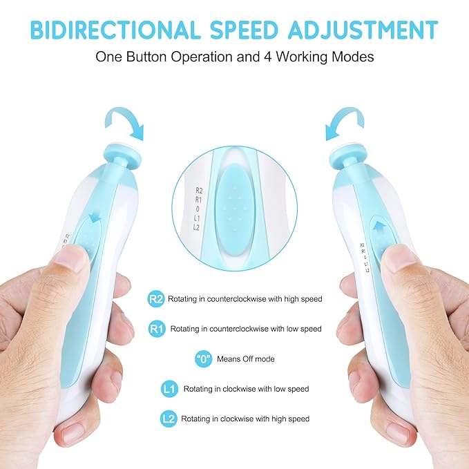 B&K Electric Nail File Trimmer For Baby