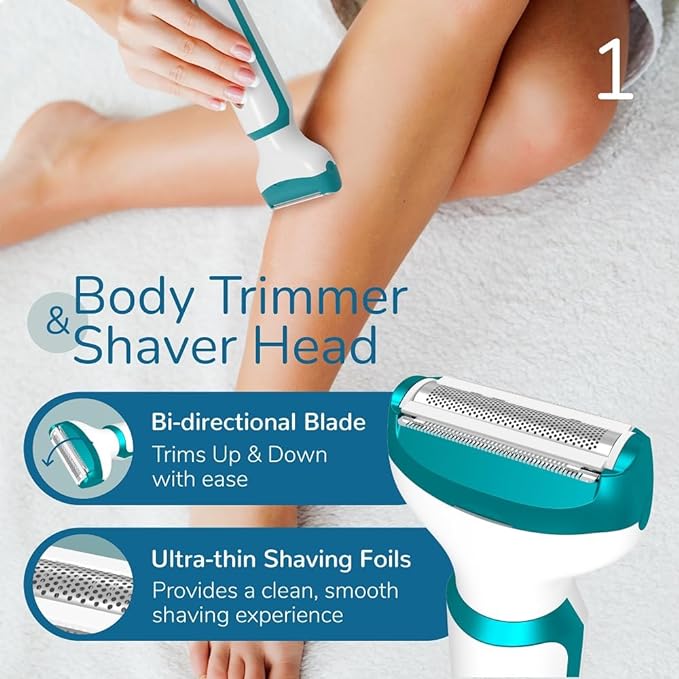 Caresmith Bloom 4 In 1 Face & Body Hair Trimmer For Women