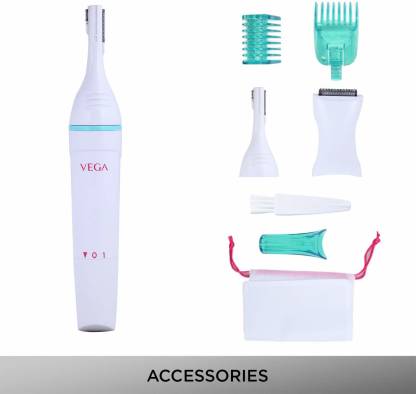 Vega Silk Touch Eyebrow, Underarms & Bikini Trimmer For Women