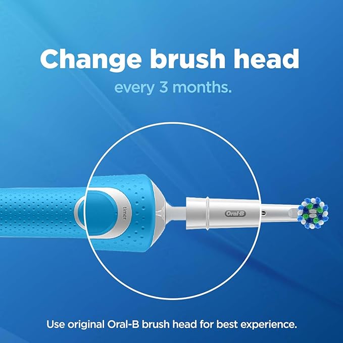 Oral B Cross Action Toothbrush Head, Pack of 2