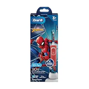 Oral B Kids Electric Rechargeable Toothbrush, Featuring Spider Man