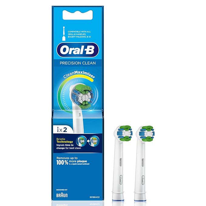 Oral B Precision Clean Toothbrush Head, Pack of 2