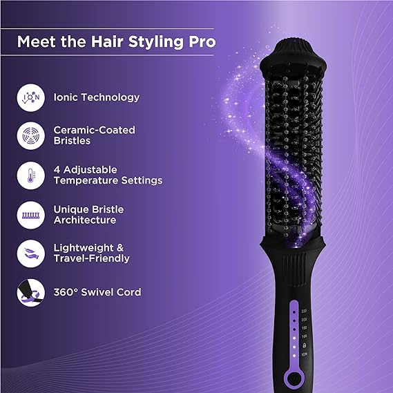 Bblunt Pro 50W Insta Smooth Hair Straightening Brush With 4 Temperature Settings