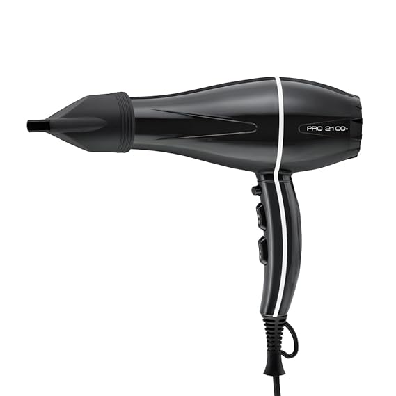 Ikonic Pro 2100+ Hair Dryer 2000W, Black, 3 heat and 2 speed settings