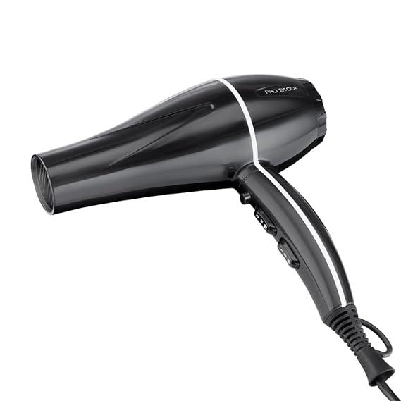 Ikonic Pro 2100+ Hair Dryer 2000W, Black, 3 heat and 2 speed settings