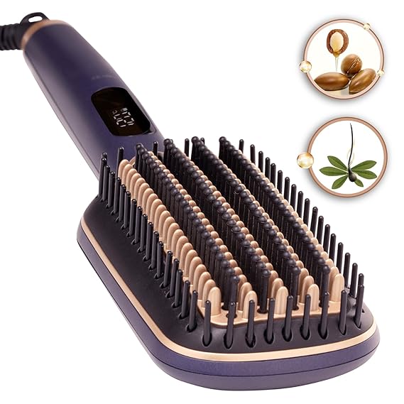 Veg Litstyle L1 Hair Straightener Brush For Women With Duocare Technology