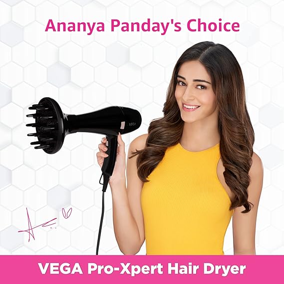 Vega  VHDP-03Pro-Xpert 2200W Professional Hair Dryer with Diffuser & 2 Detachable Nozzles