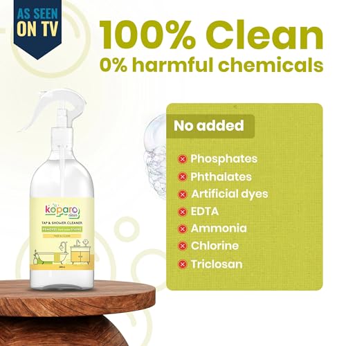 Koparo Tap & Shower Cleaner | Limescale & Stain Remover (Only For Stainless Steel)