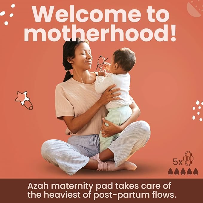 AZAH Maternity Pads after Delivery for Women, Pack of 2